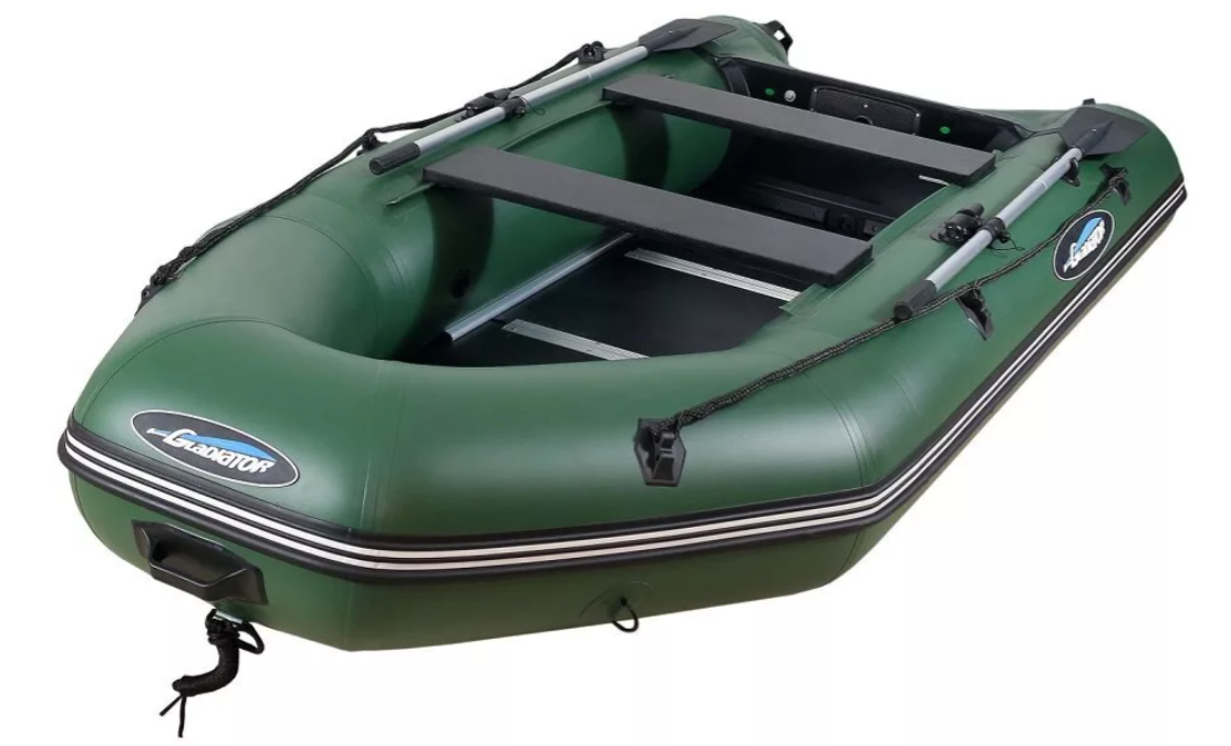 МОТОРНО-ГРЕБНАЯ ЛОДКА ПВХ GLADIATOR А 340 ТК С ФАНЕРНЫМ ПОЛОМ в Орле