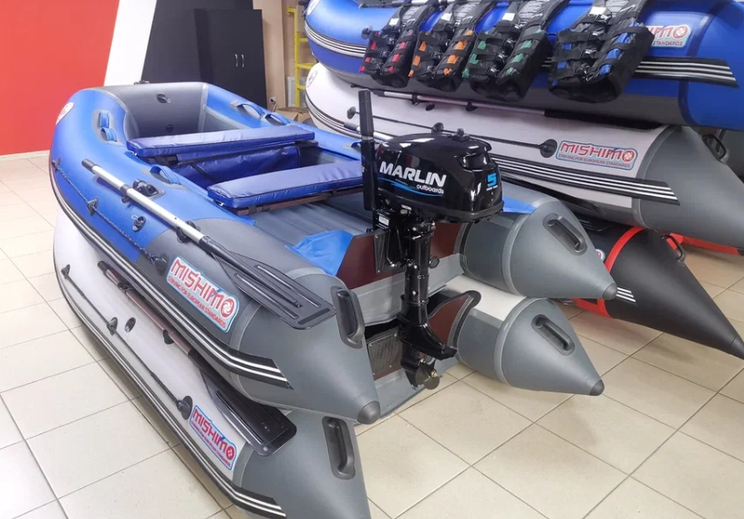 КОМПЛЕКТ ЛОДКА MISHIMO LITE 315 + МОТОР 5л.с в Орле