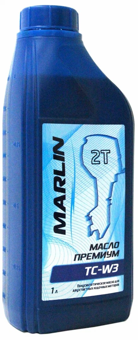 МАСЛО ПОЛУСИНТЕТИЧЕСКОЕ MARLIN ПРЕМИУМ 2Т, TC-W3, 1 ЛИТР в Орле