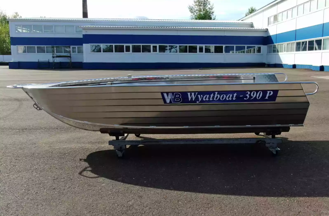 Алюминиевая лодка Wyatboat-390РМ увеличенный борт в Орле