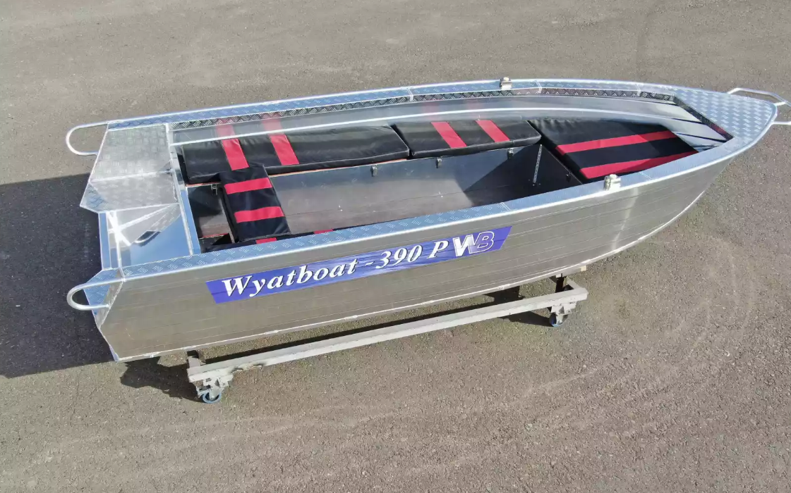 Алюминиевая лодка Wyatboat-390РМ увеличенный борт в Орле
