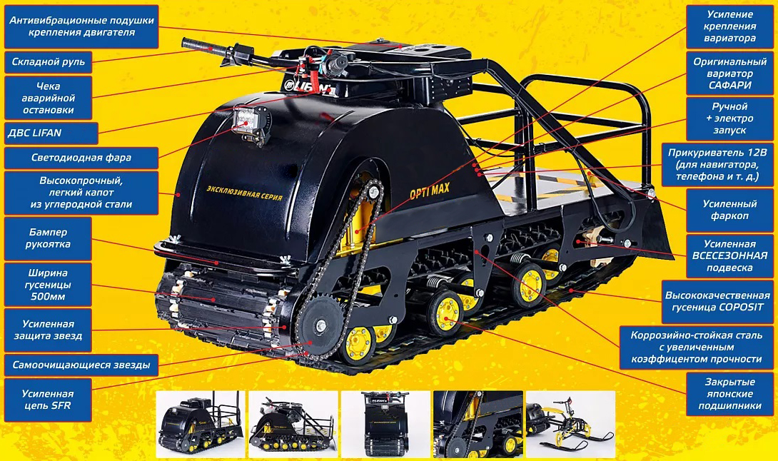 Мотобуксировщик OPTI MAX 22 в Орле