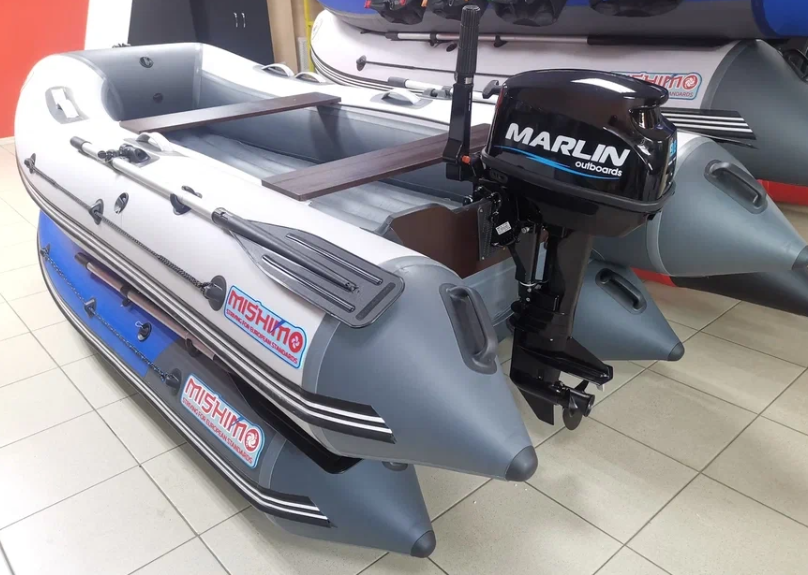 КОМПЛЕКТ ЛОДКА MISHIMO LITE 335 + МОТОР 9,8 Л.С. в Орле