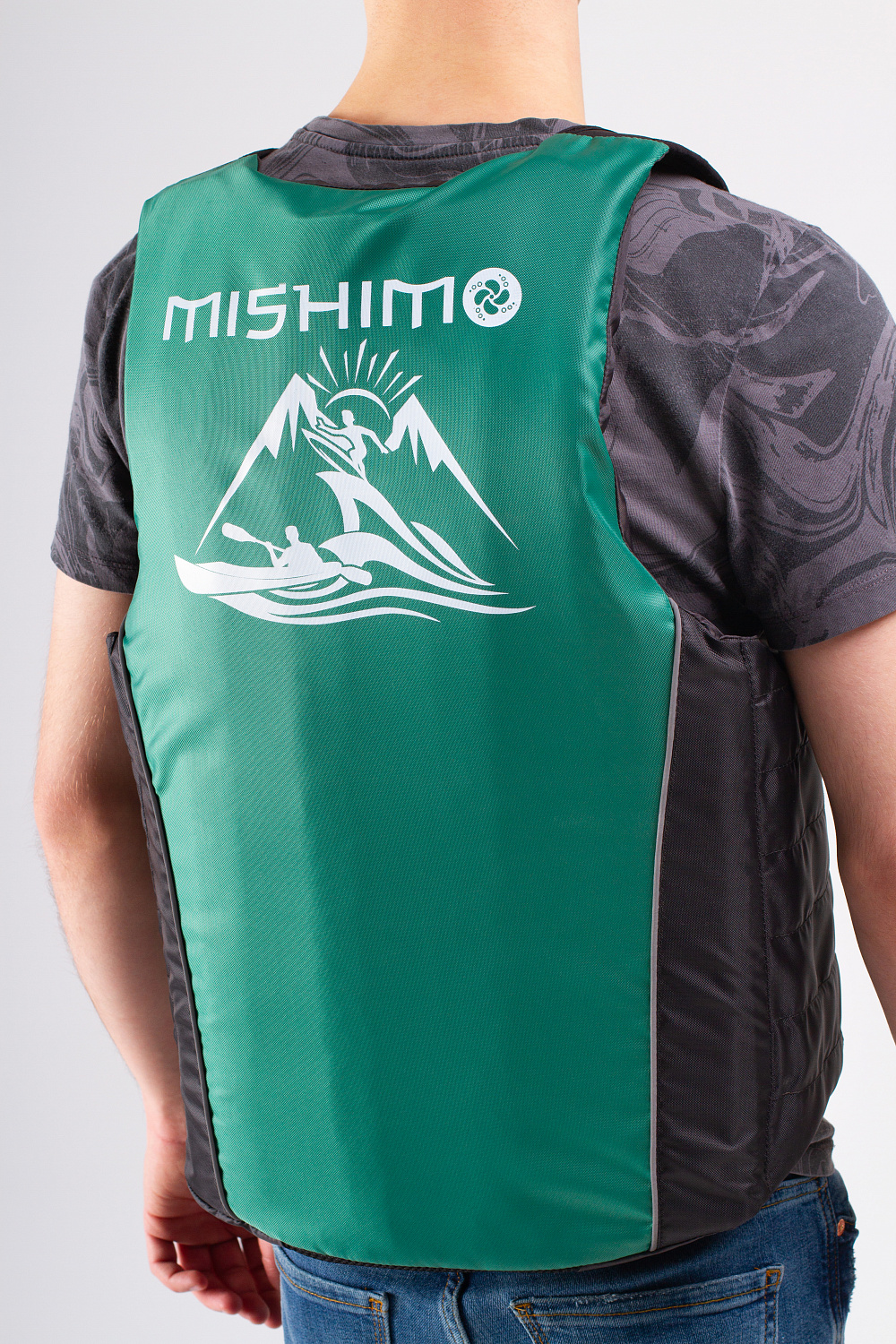 Жилет спасательный MISHIMO PRO Премиум качества Черно-зеленый в Орле