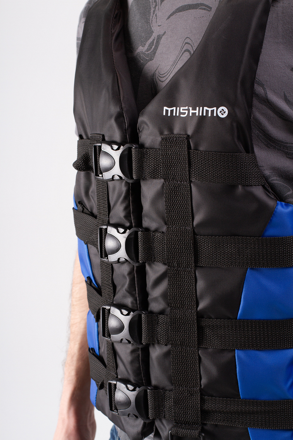 Жилет спасательный MISHIMO PRO Премиум качества Черно-синий в Орле