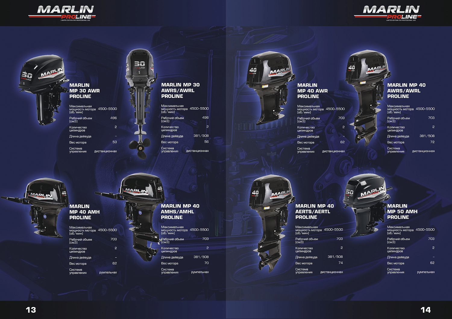 Лодочный мотор MARLIN PROLINE MP 50 AERTS в Орле