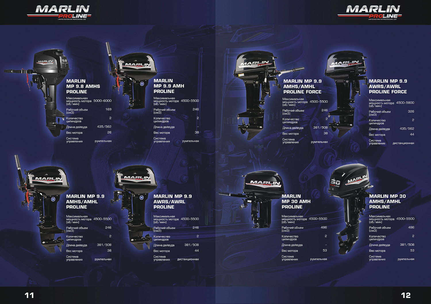 Лодочный мотор MARLIN PROLINE MP 50 AERTS в Орле