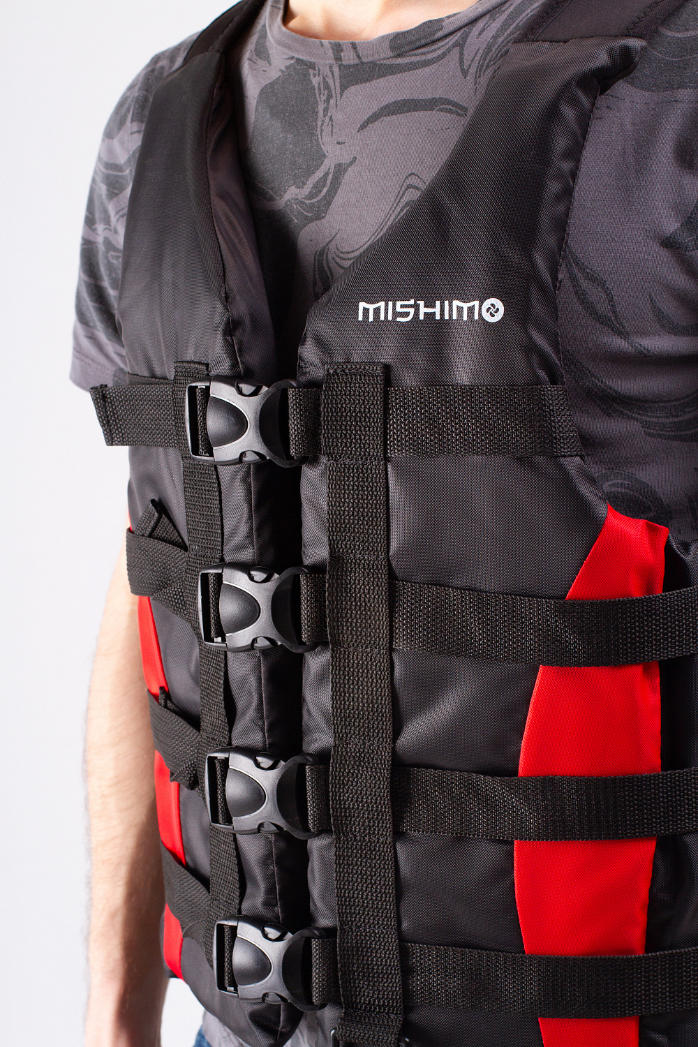 Жилет спасательный MISHIMO PRO Премиум качества Черно-красный в Орле